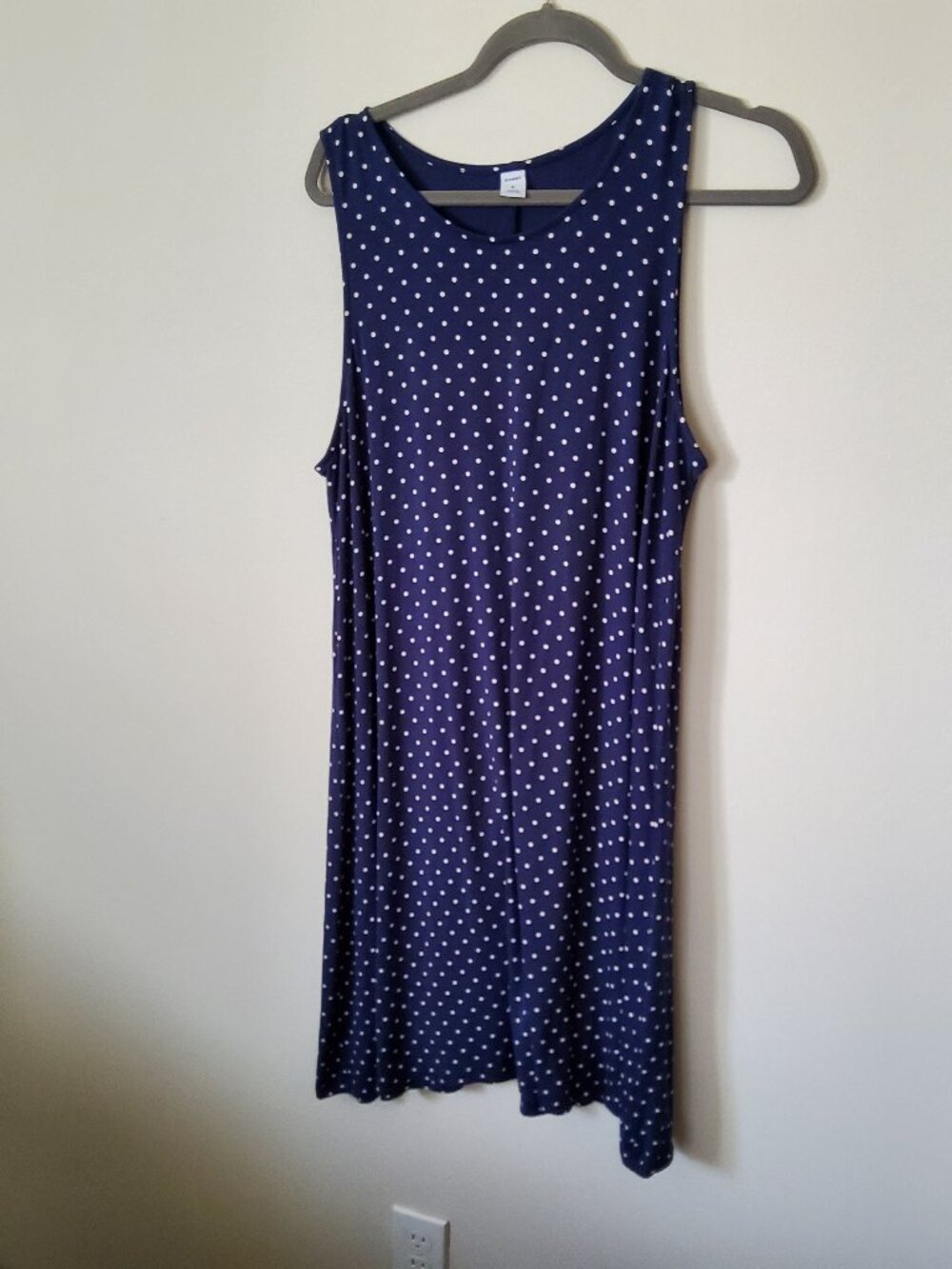 Old Navy Polka Dot dress size XL Blue and White